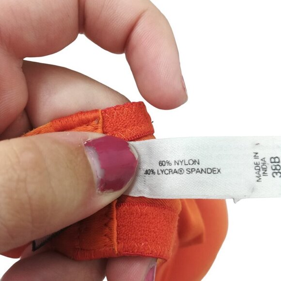 Victorias Secret Body by Victoria Shaping Demi Bra Size 38B Underwire Orange BBV - Picture 3 of 8